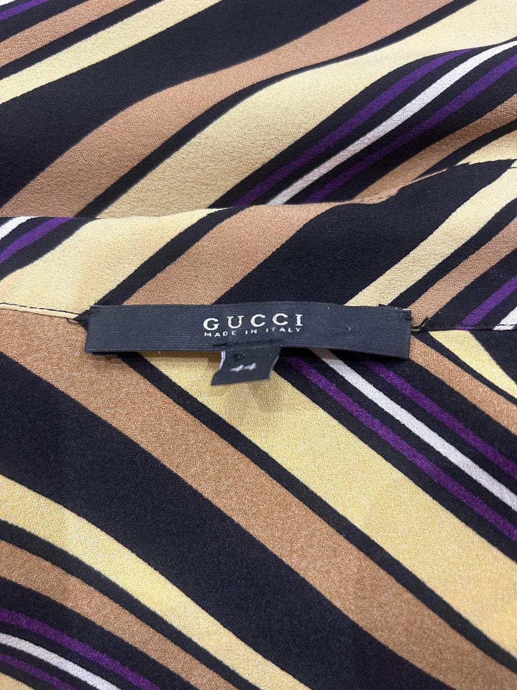 GUCCI SILK STRIPED SHIRT