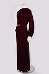 1930S COUTURE VELVET DRESS