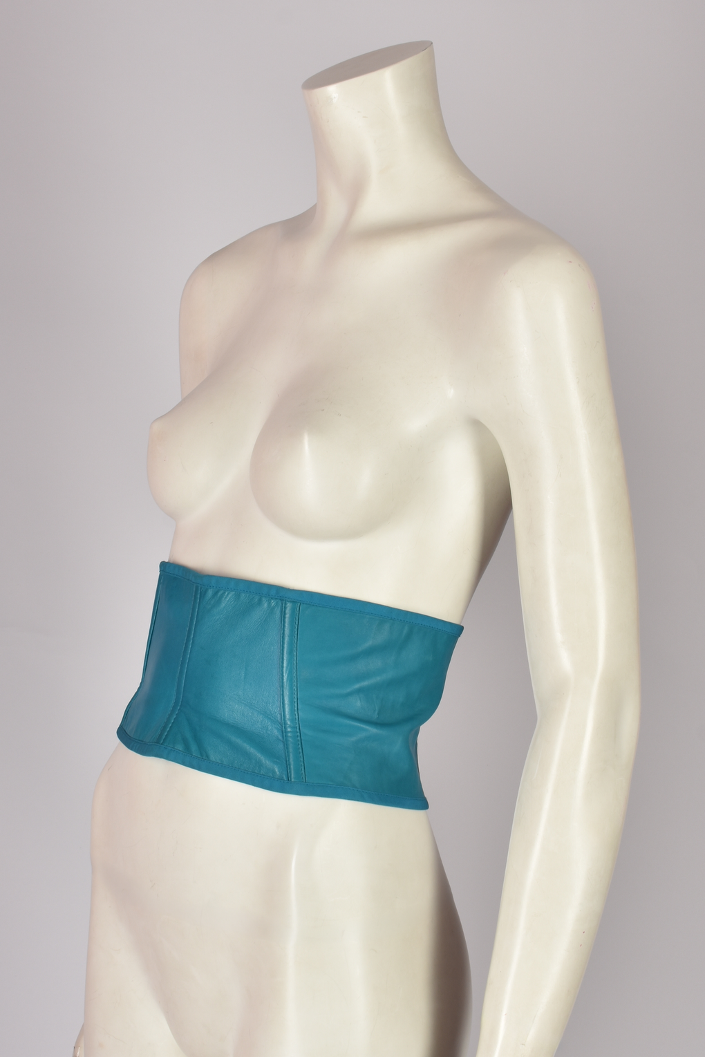 GIANNI VERSACE BLUE LEATHER BELT