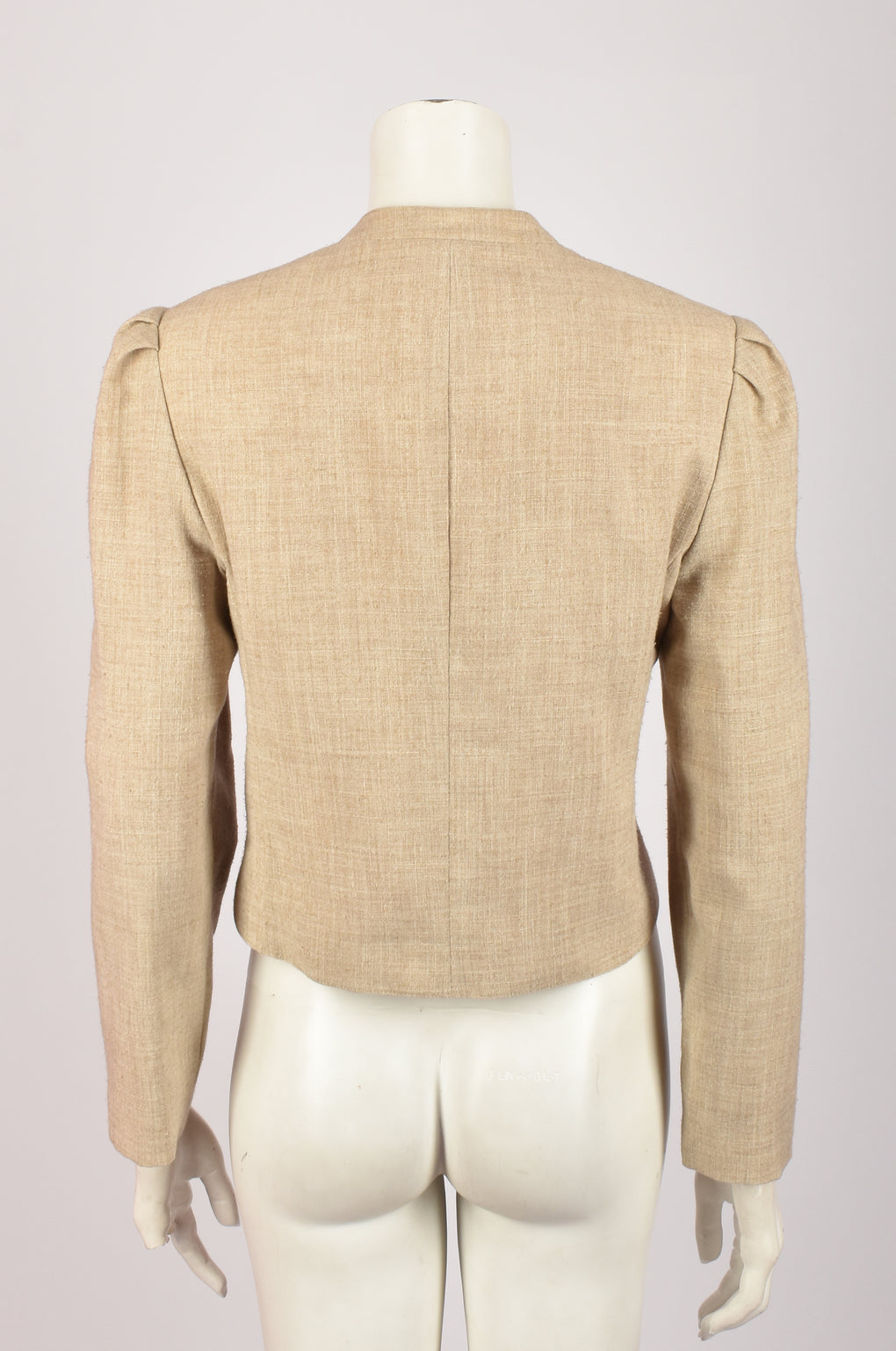 LIZ CLAIBORNE BEIGE LONG-SLEEVED JACKET