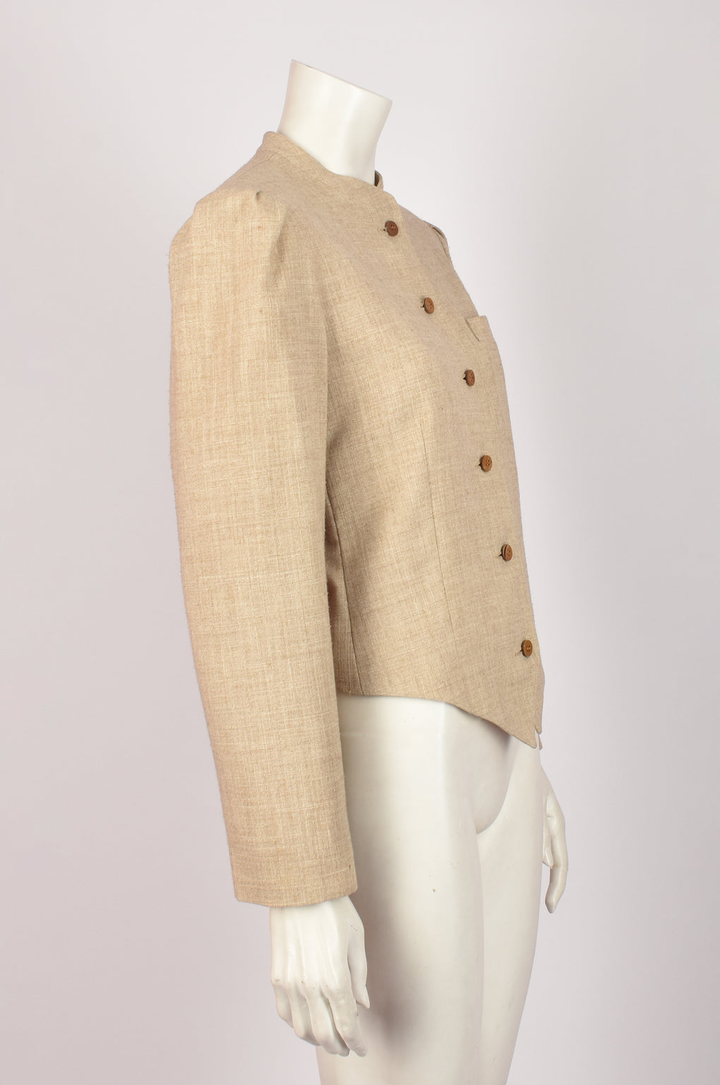 LIZ CLAIBORNE BEIGE LONG-SLEEVED JACKET