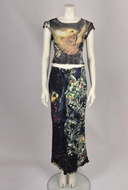 VOYAGE HORSE PRINT TOP AND SKIRT SET