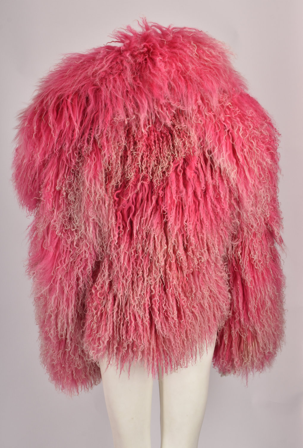 VIVIENNE WESTWOOD HOT PINK CURLY FUR COAT