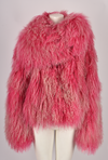 VIVIENNE WESTWOOD HOT PINK CURLY FUR COAT