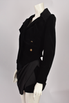 VIVIENNE WESTWOOD BLACK VELVET SKIRT SUIT