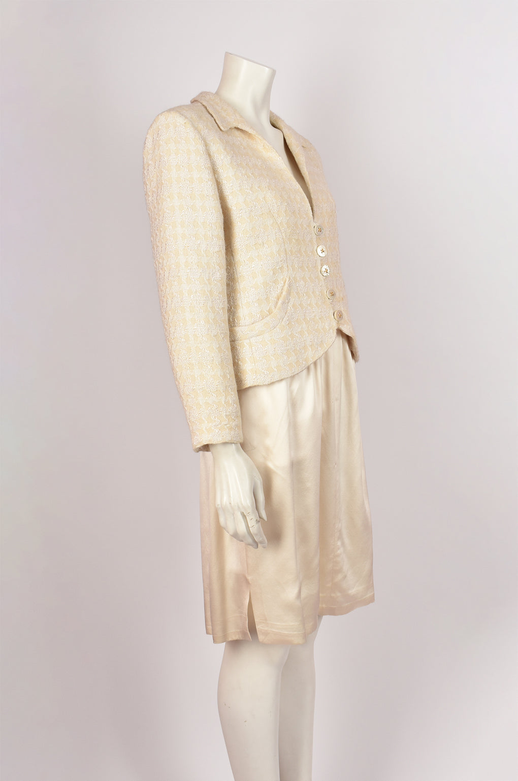 VALENTINO BEIGE HOUNDSTOOTH JACKET