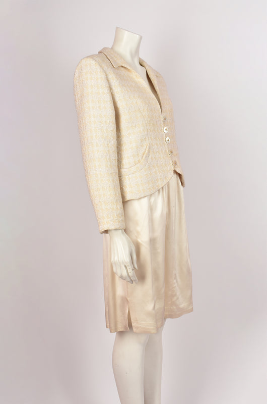 VALENTINO BEIGE HOUNDSTOOTH JACKET