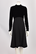 1970's YVES SAINT LAURENT SILK VELVET DRESS