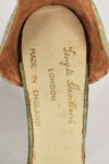 TERRY DE HAVILLAND 70s snakeskin platform shoes 39