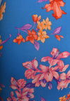 LEONARD 70's silk strappy floral print dress