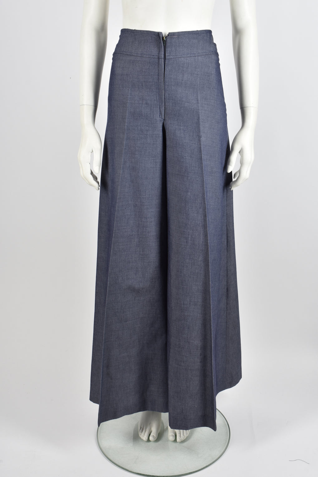 VINTAGE 1970s flared denim trousers S