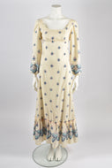 VINTAGE handmade 1970s romantic dress / XXS-XS