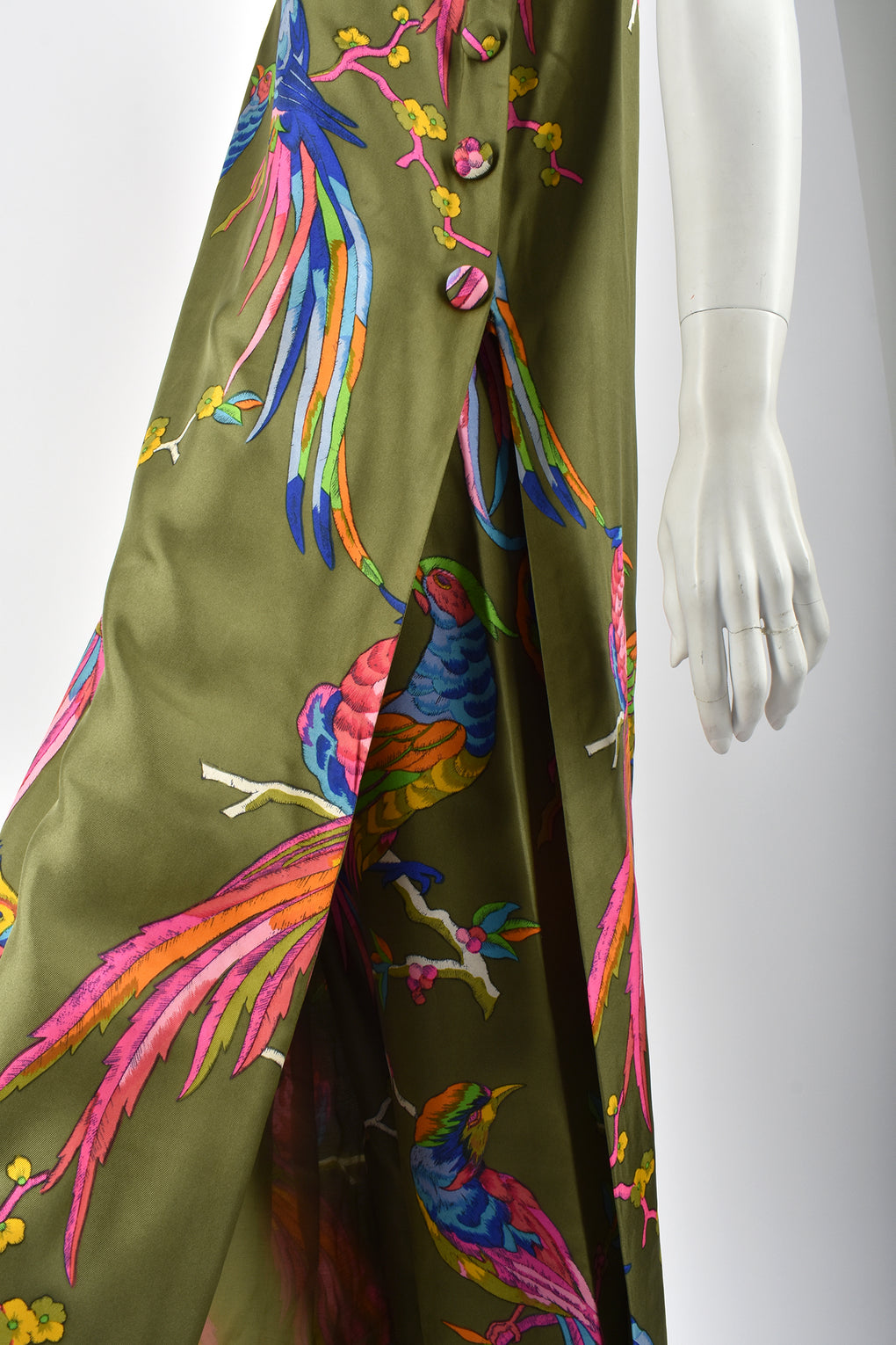 I. MAGNIN 60s silk dress and trousers set / M-L