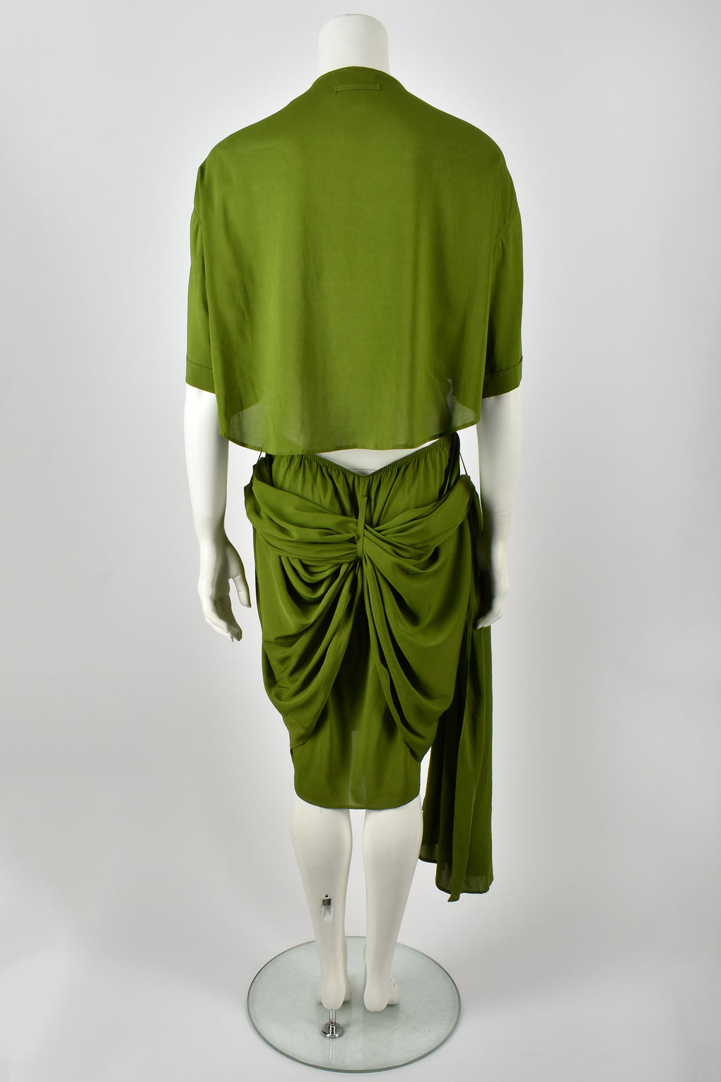 JEAN PAUL GAULTIER s/s 2007 draped dress / M
