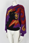 KRIZIA MAGLIA 80s cat sweater S-L