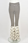 NORMA KAMALI stripe flared trousers S