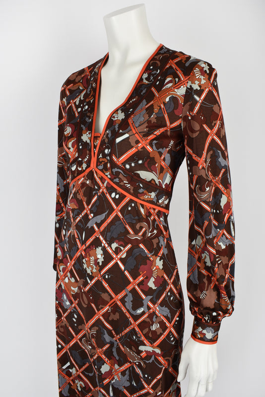 EMILIO PUCCI 70s jersey dress S-M