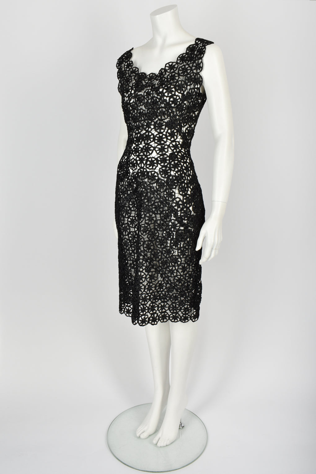 VINTAGE 50s raffia dress M