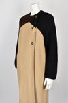 ROBERTA DI CAMERINO 70s wool knit coat with scarf M-L