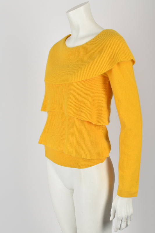SONIA RYKIEL 70s NOS tiered sweater / M