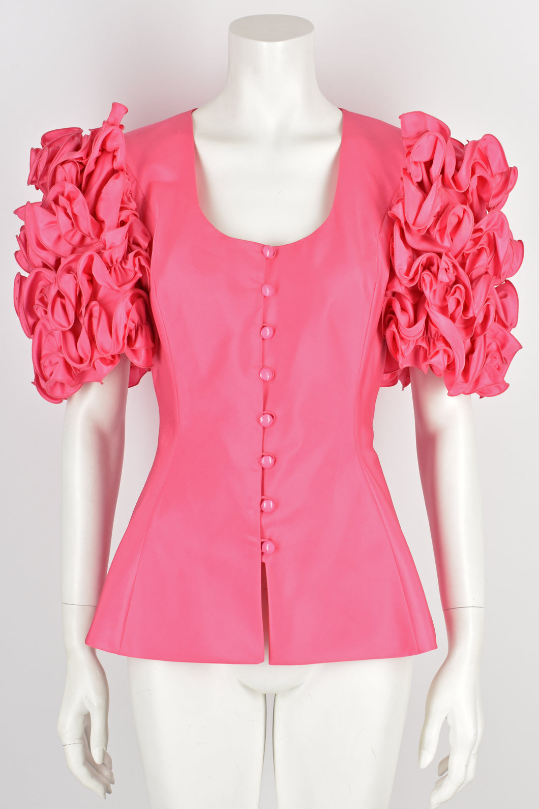 FRANK USHER 80s ruffle top L