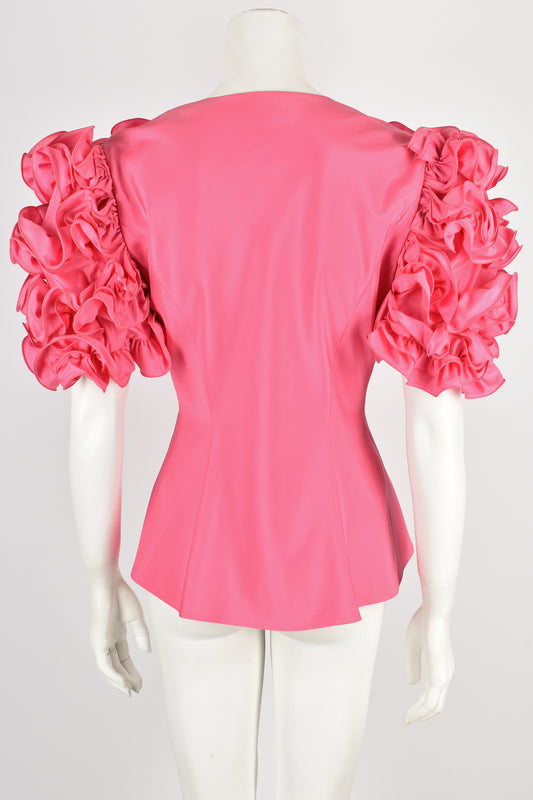 FRANK USHER 80s ruffle top L